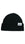 RIB KNIT BEANIE: BLACK