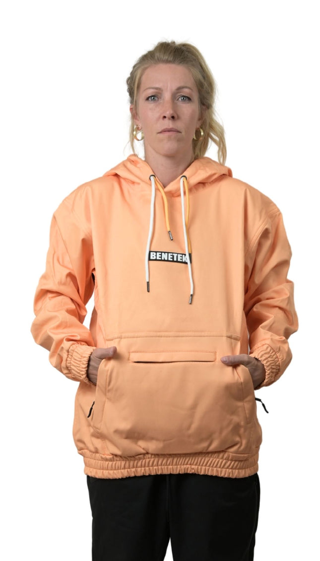 FAM WATERPROOF RIDING HOODIE: BRIGHT PEACH