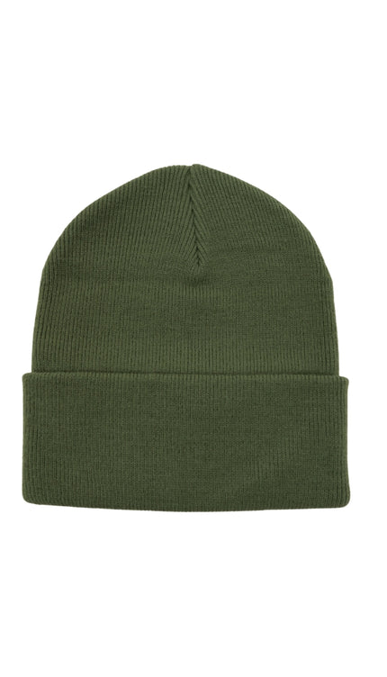 ACRYLIC BEANIE: ARMY GREEN