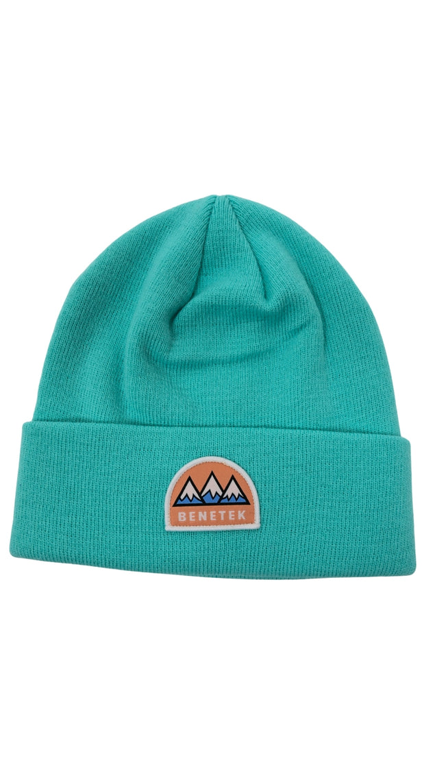 ACRYLIC BEANIE: AQUA
