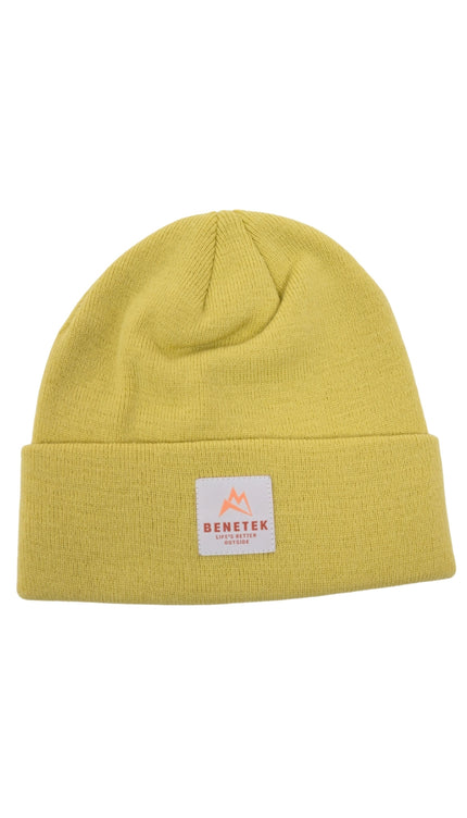 ACRYLIC BEANIE: BEIGE