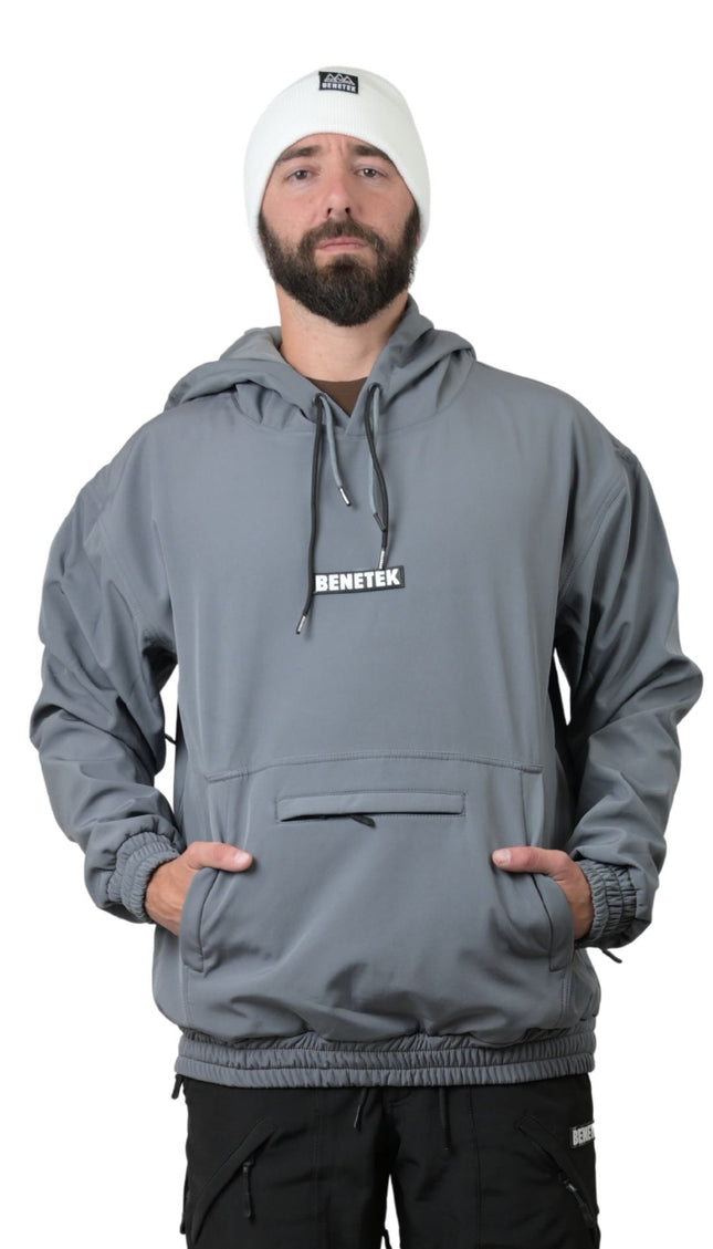 FAM WATERPROOF RIDING HOODIE: SLATE GRAY
