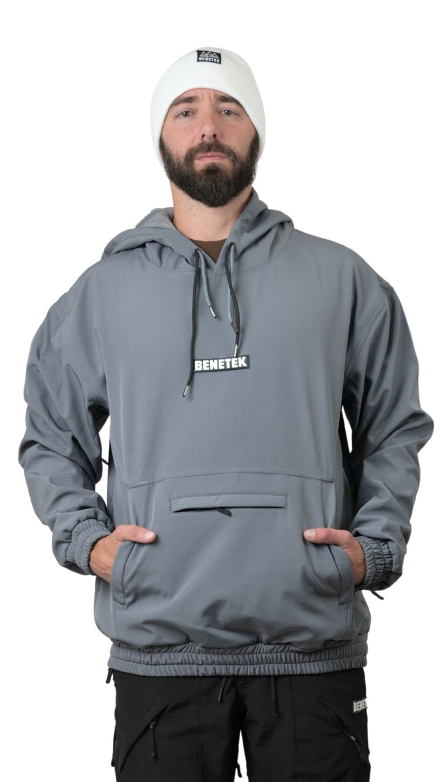 FAM WATERPROOF RIDING HOODIE: SLATE GRAY