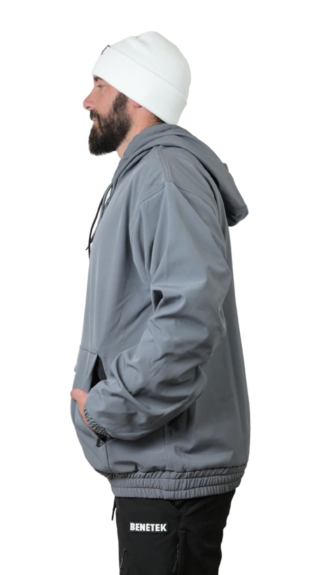 FAM WATERPROOF RIDING HOODIE: SLATE GRAY