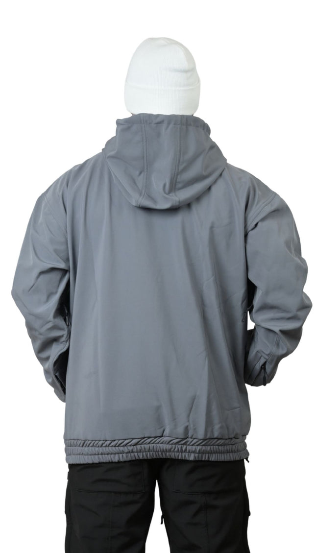 FAM WATERPROOF RIDING HOODIE: SLATE GRAY