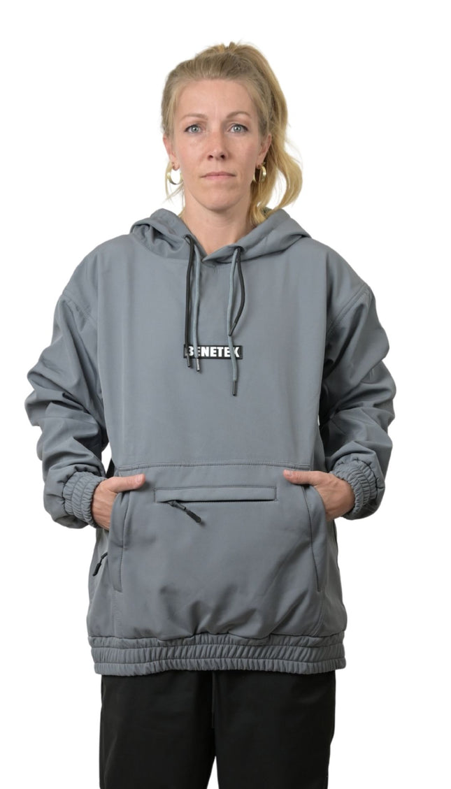 FAM WATERPROOF RIDING HOODIE: SLATE GRAY