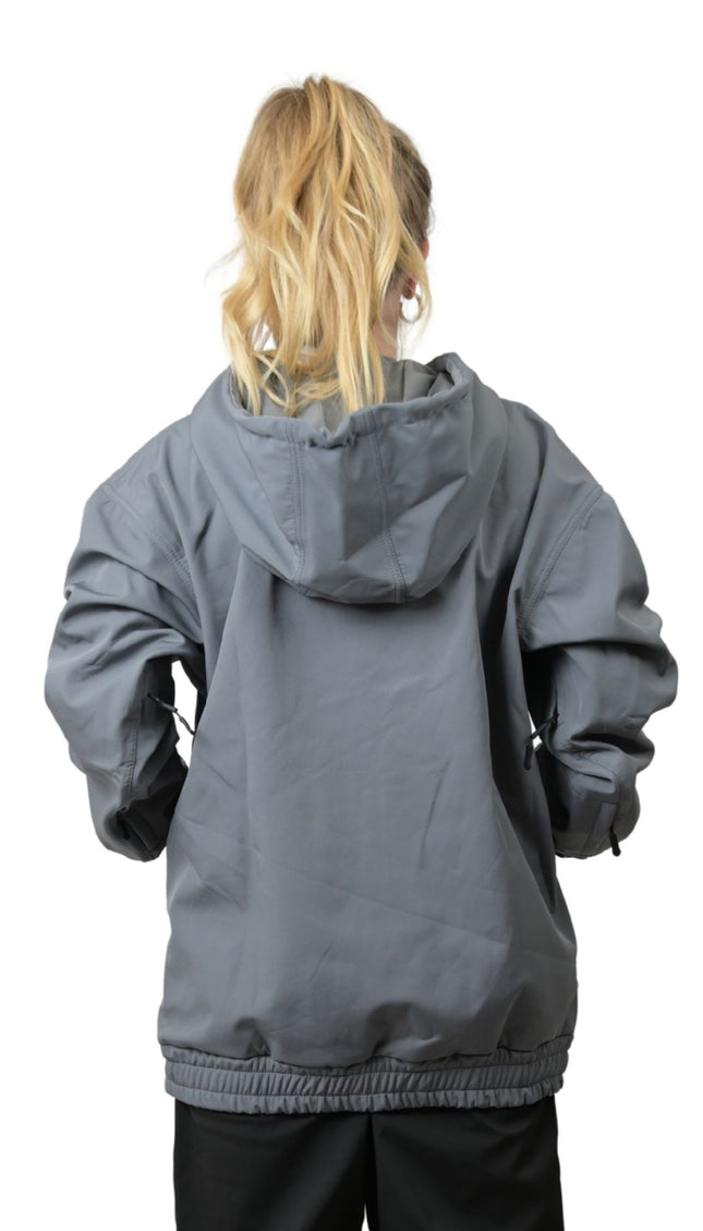 FAM WATERPROOF RIDING HOODIE: SLATE GRAY