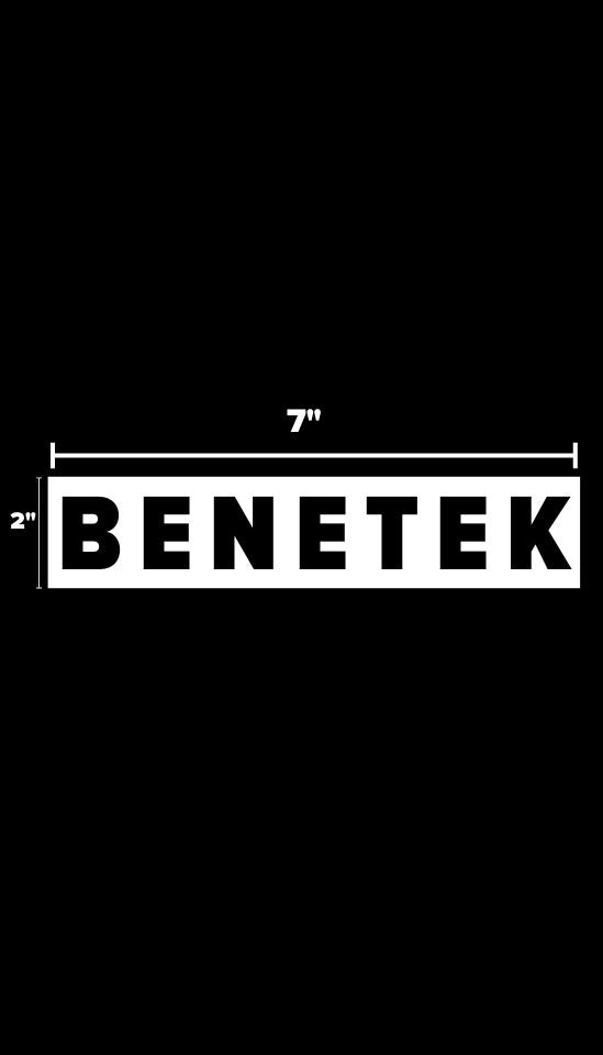 BENETEK STICKER: WHITE