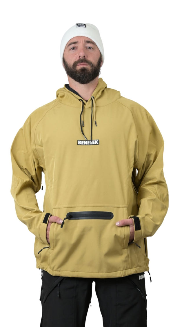 VIBE WATERPROOF TECH HOODIE: SANDSTORM