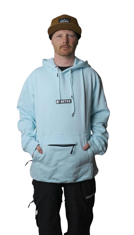 RIDING COTTON HOODIE: BABY BLUE