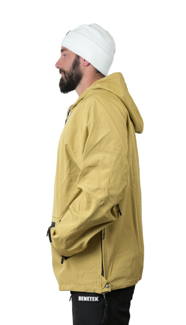 VIBE WATERPROOF TECH HOODIE: SANDSTORM