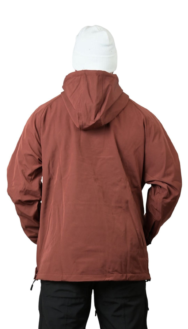 VIBE WATERPROOF TECH HOODIE: BURGUNDY