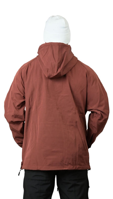 VIBE WATERPROOF TECH HOODIE: BURGUNDY
