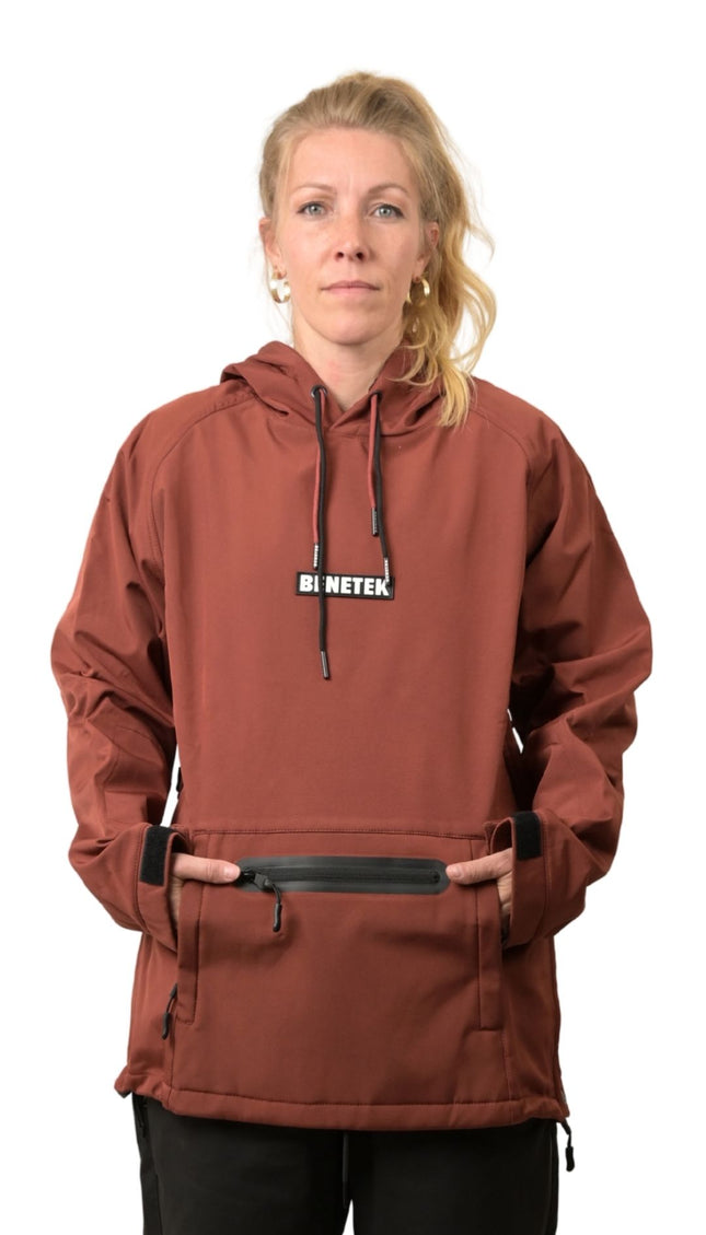 VIBE WATERPROOF TECH HOODIE: BURGUNDY
