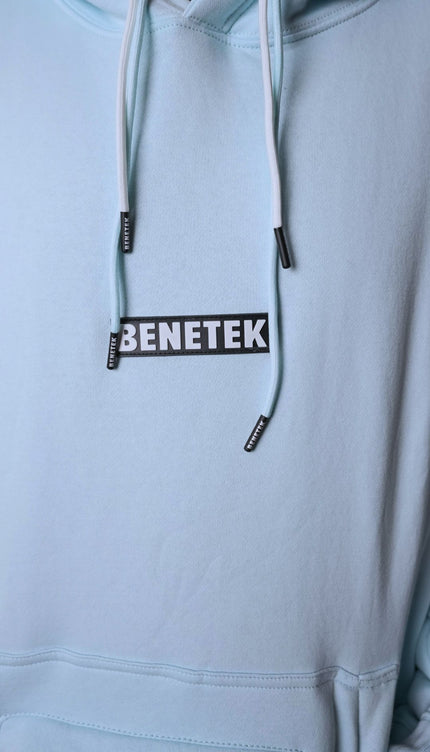 RIDING COTTON HOODIE: BABY BLUE