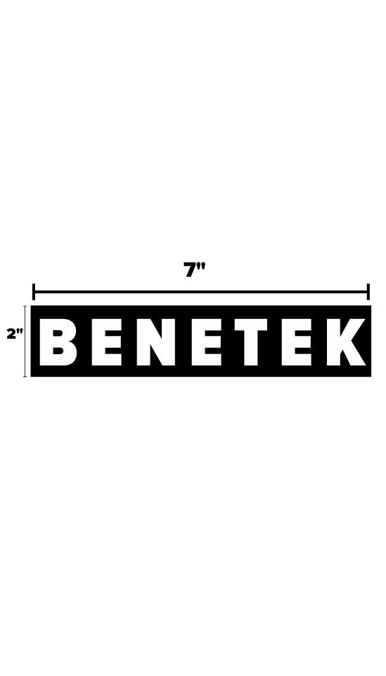 BENETEK STICKER: BLACK