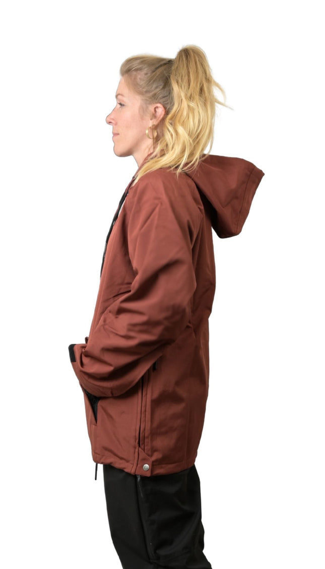 VIBE WATERPROOF TECH HOODIE: BURGUNDY