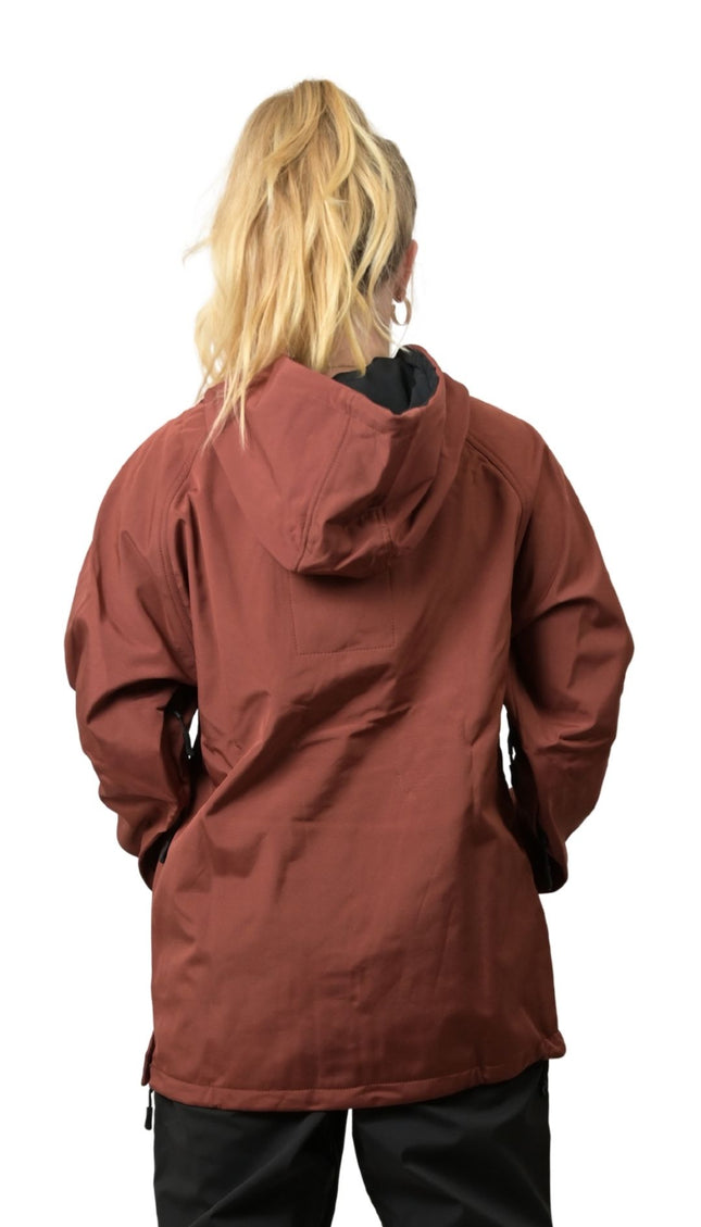 VIBE WATERPROOF TECH HOODIE: BURGUNDY