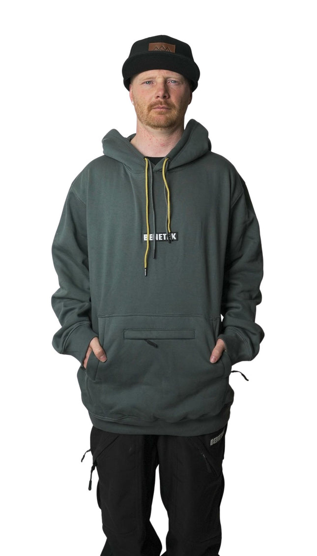 RIDING COTTON HOODIE: TIMBER SLATE
