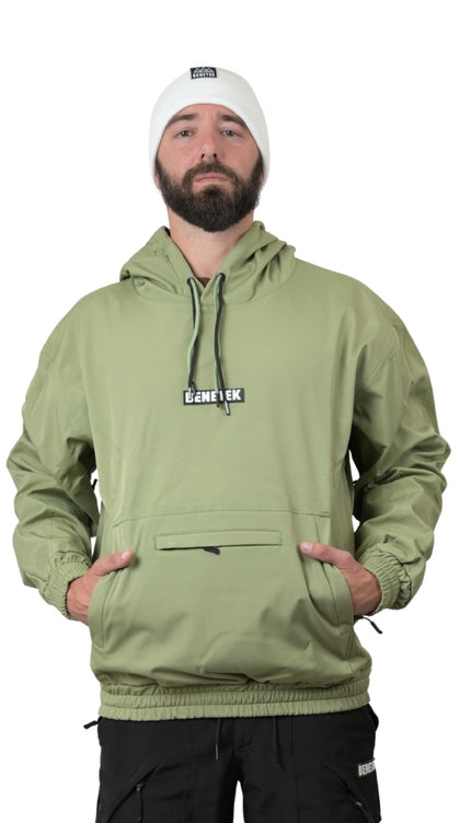 FAM WATERPROOF RIDING HOODIE: ARMY GREEN