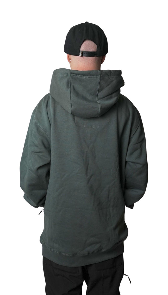 RIDING COTTON HOODIE: TIMBER SLATE