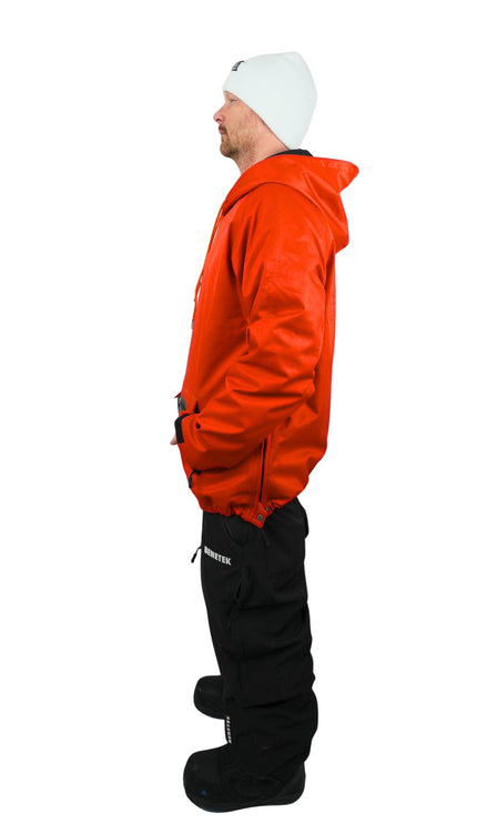 VIBE WATERPROOF TECH HOODIE: STOP SIGN RED