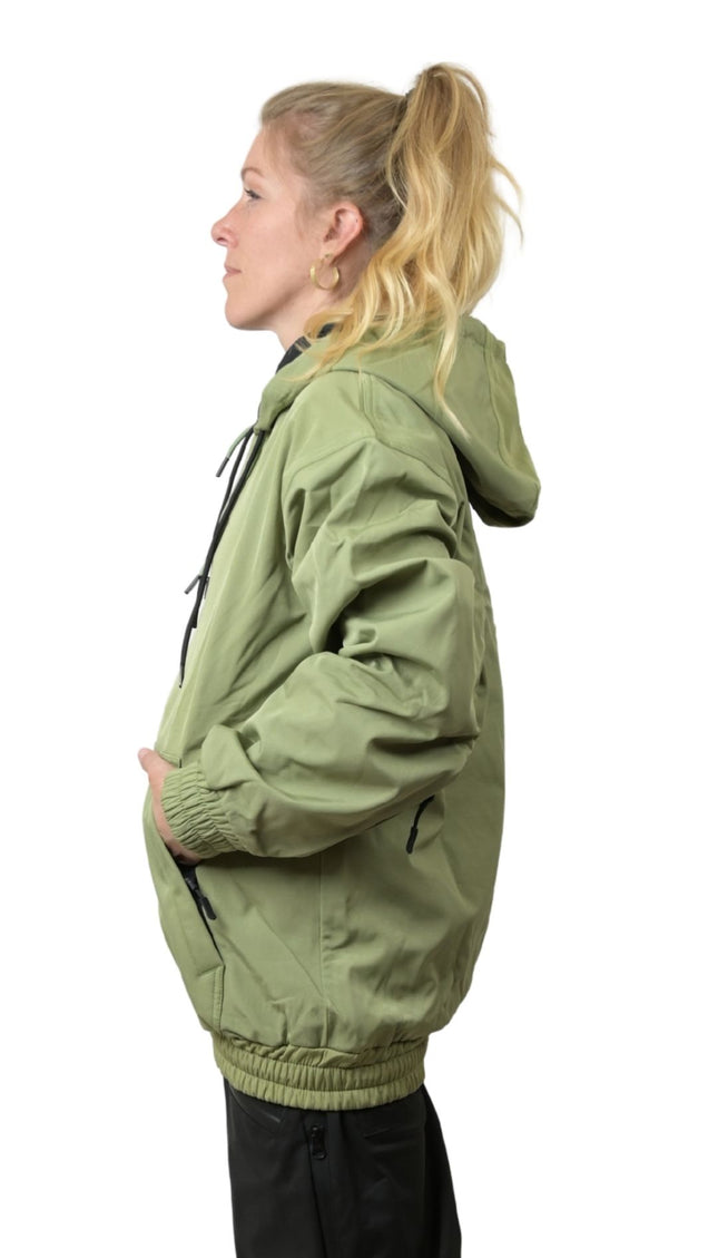FAM WATERPROOF RIDING HOODIE: ARMY GREEN