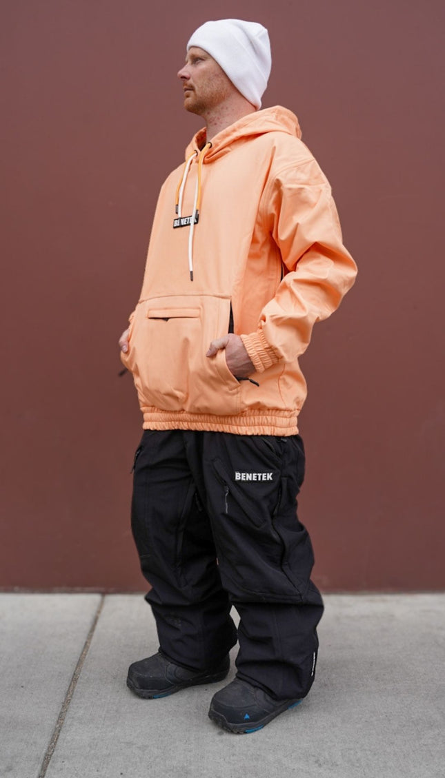 FAM WATERPROOF RIDING HOODIE: BRIGHT PEACH
