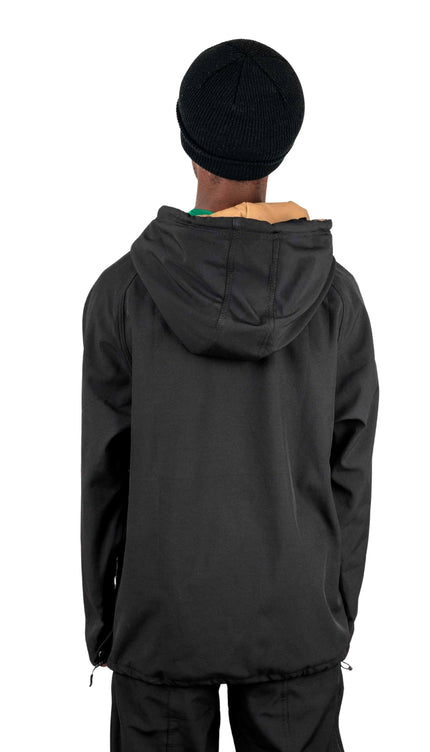 VIBE WATERPROOF TECH HOODIE: BLACK & GOLD