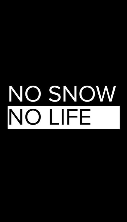 NO SNOW NO LIFE STICKER: WHITE