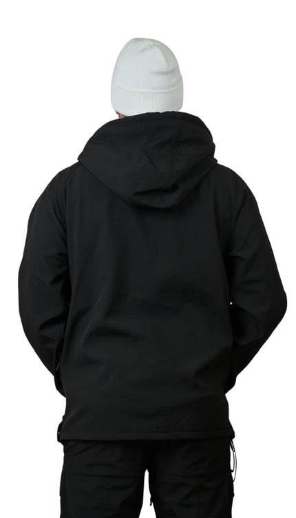 VIBE WATERPROOF TECH HOODIE: BLACK & GOLD