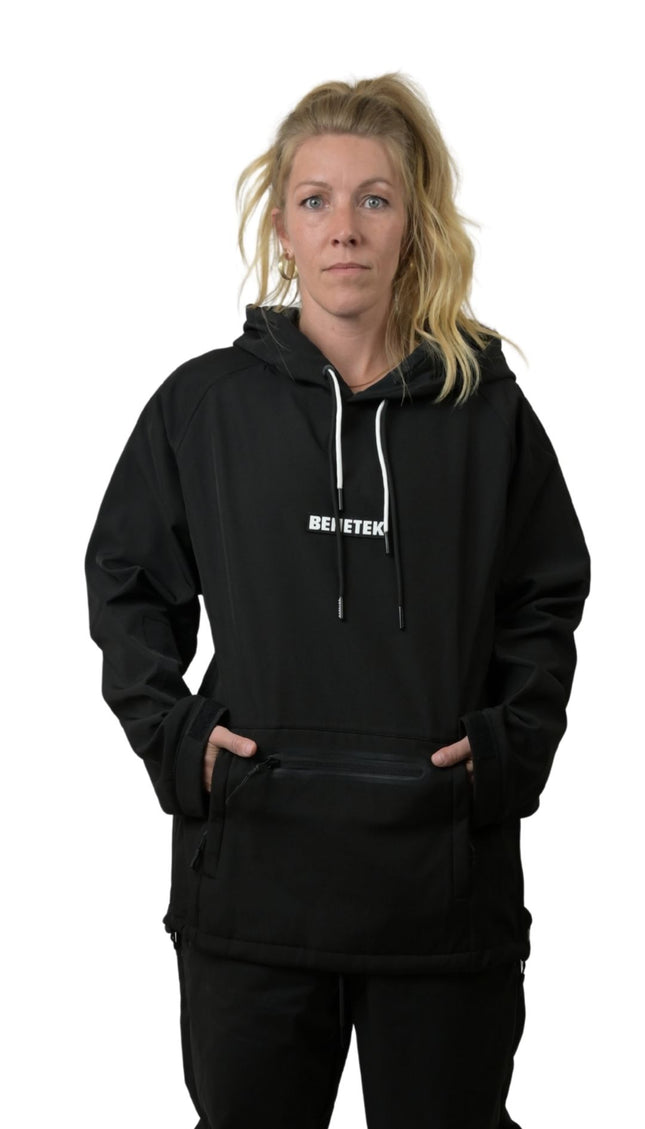 VIBE WATERPROOF TECH HOODIE: BLACK
