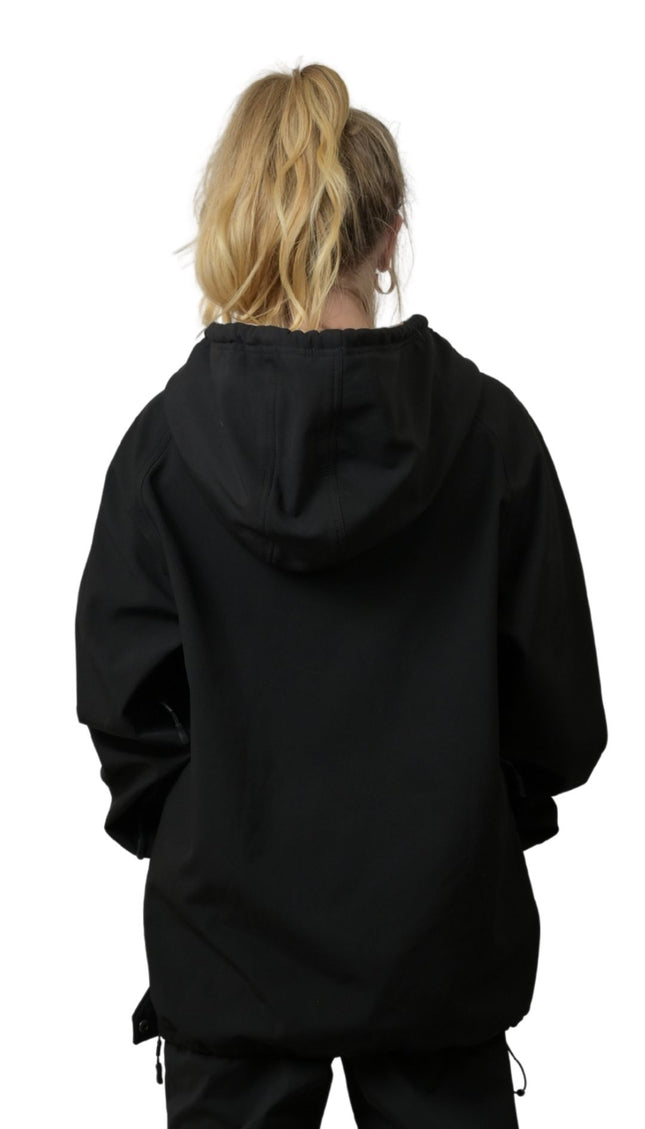 VIBE WATERPROOF TECH HOODIE: BLACK & GOLD