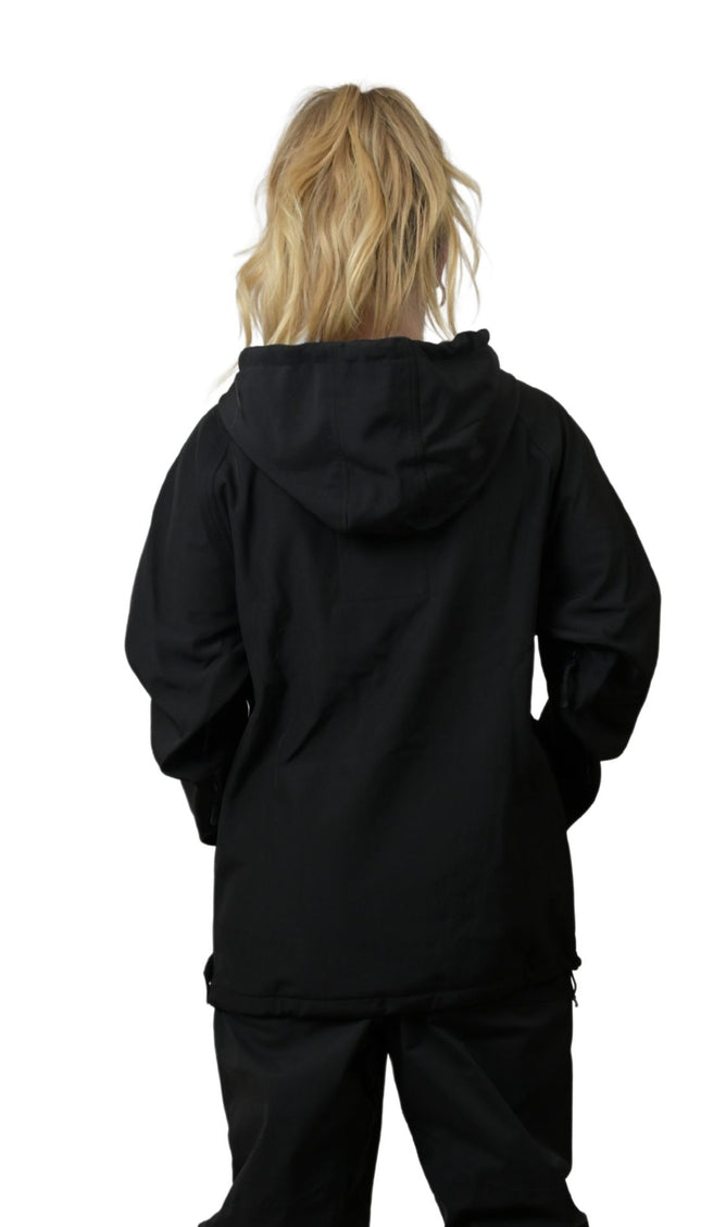 VIBE WATERPROOF TECH HOODIE: BLACK