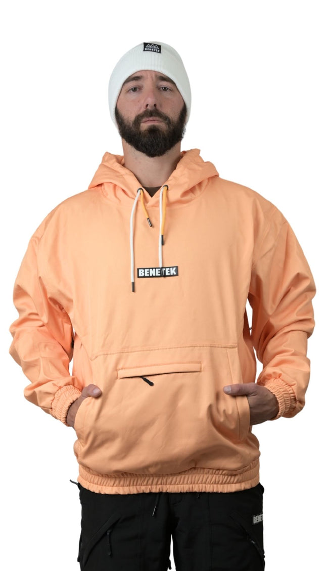 FAM WATERPROOF RIDING HOODIE: BRIGHT PEACH