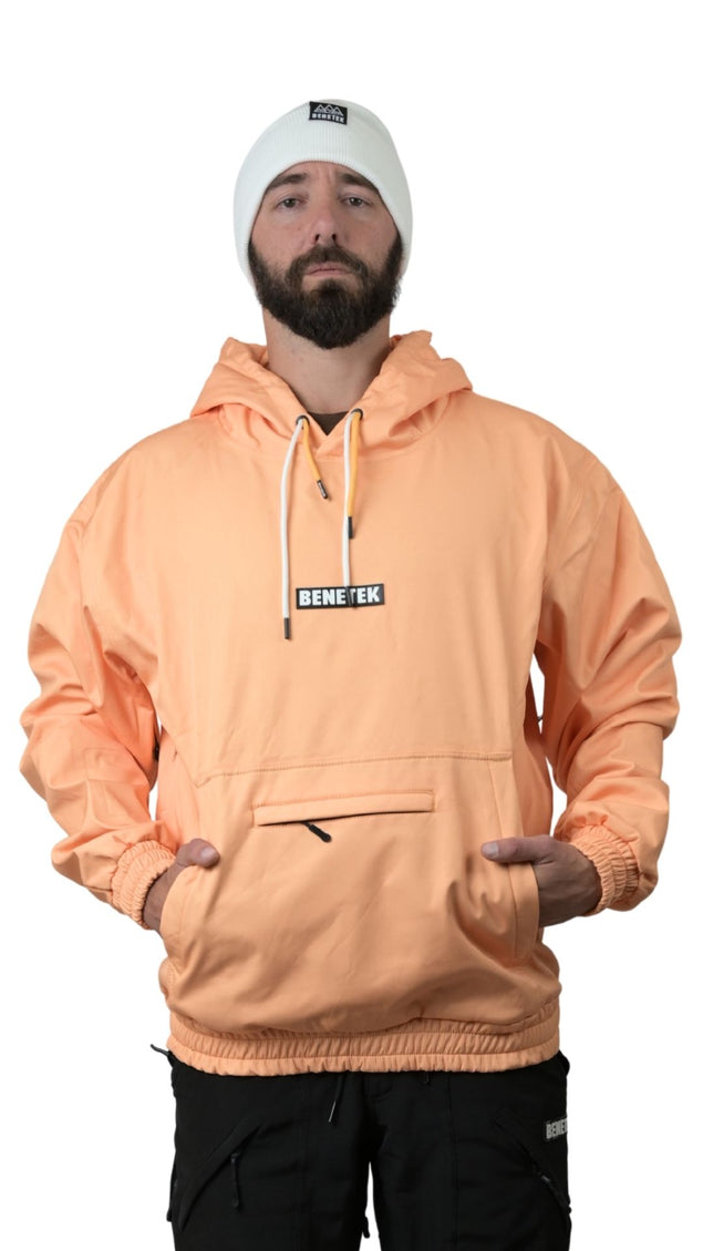 FAM WATERPROOF RIDING HOODIE: BRIGHT PEACH