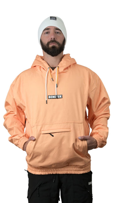 FAM WATERPROOF RIDING HOODIE: BRIGHT PEACH