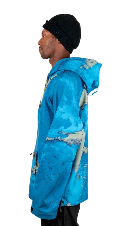 Exclusive Tech Hoodie: BLUE MARBLE