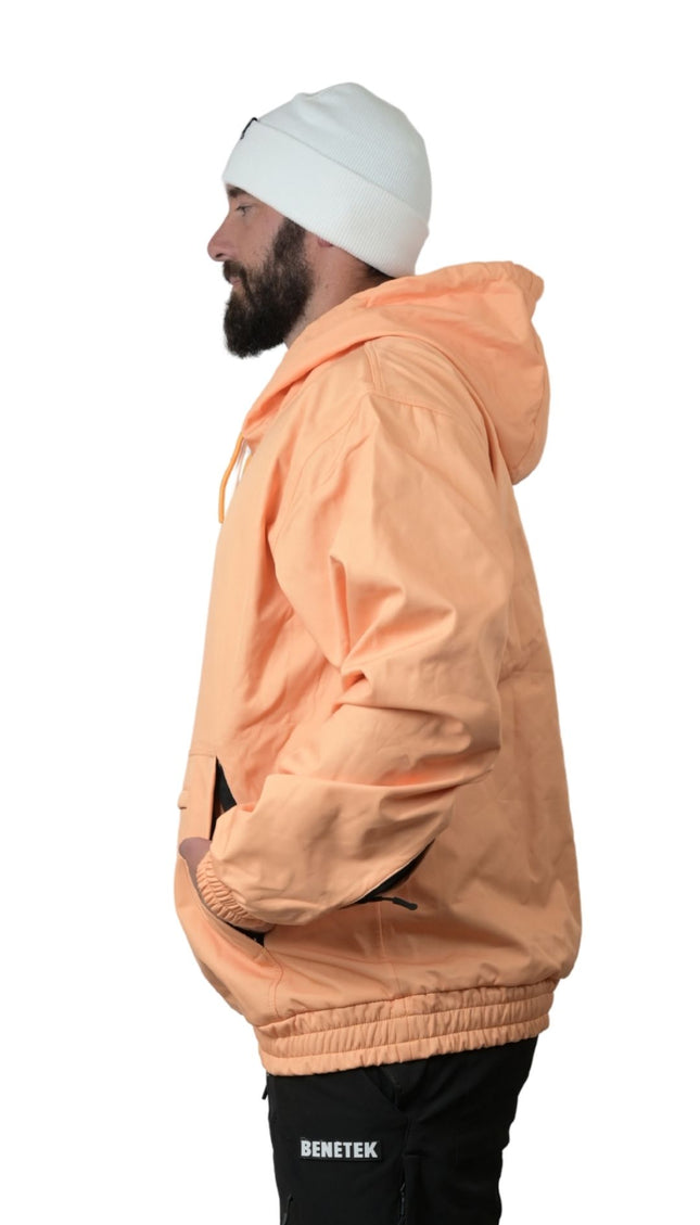 FAM WATERPROOF RIDING HOODIE: BRIGHT PEACH