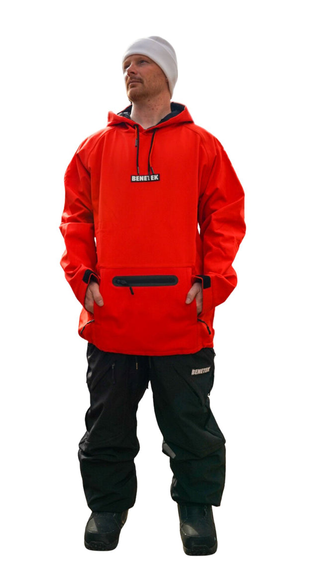 VIBE WATERPROOF TECH HOODIE: RED