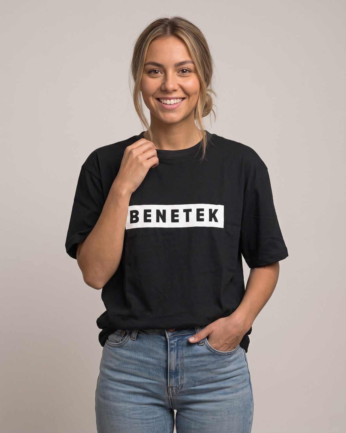 CREW TEE: BLACK