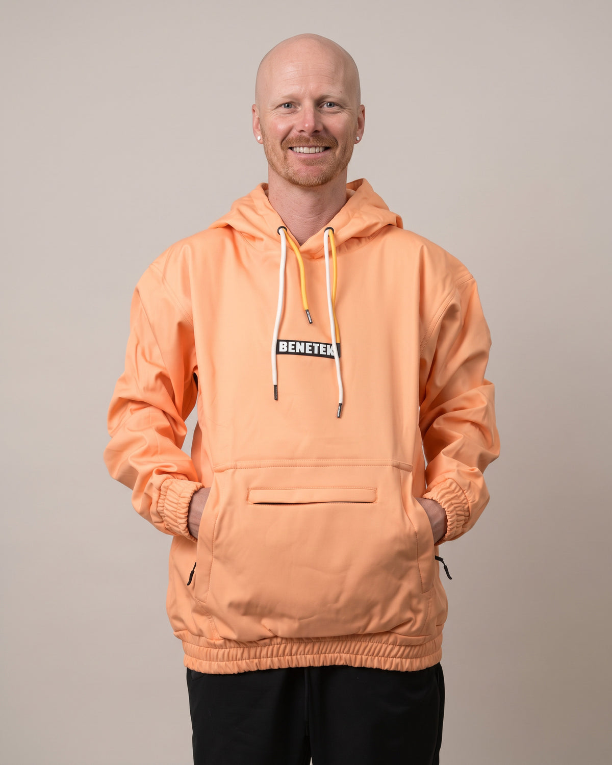 FAM WATERPROOF RIDING HOODIE: BRIGHT PEACH