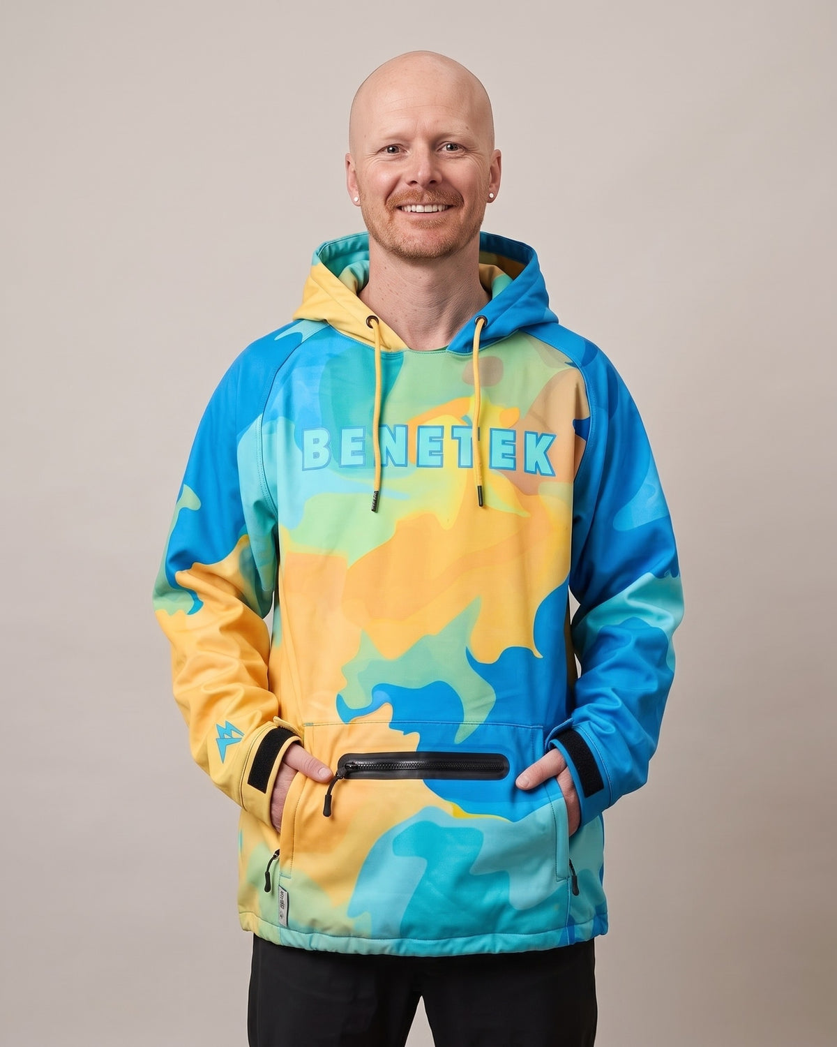 VIBE WATERPROOF TECH HOODIE: LIQUID PAINT 2.0
