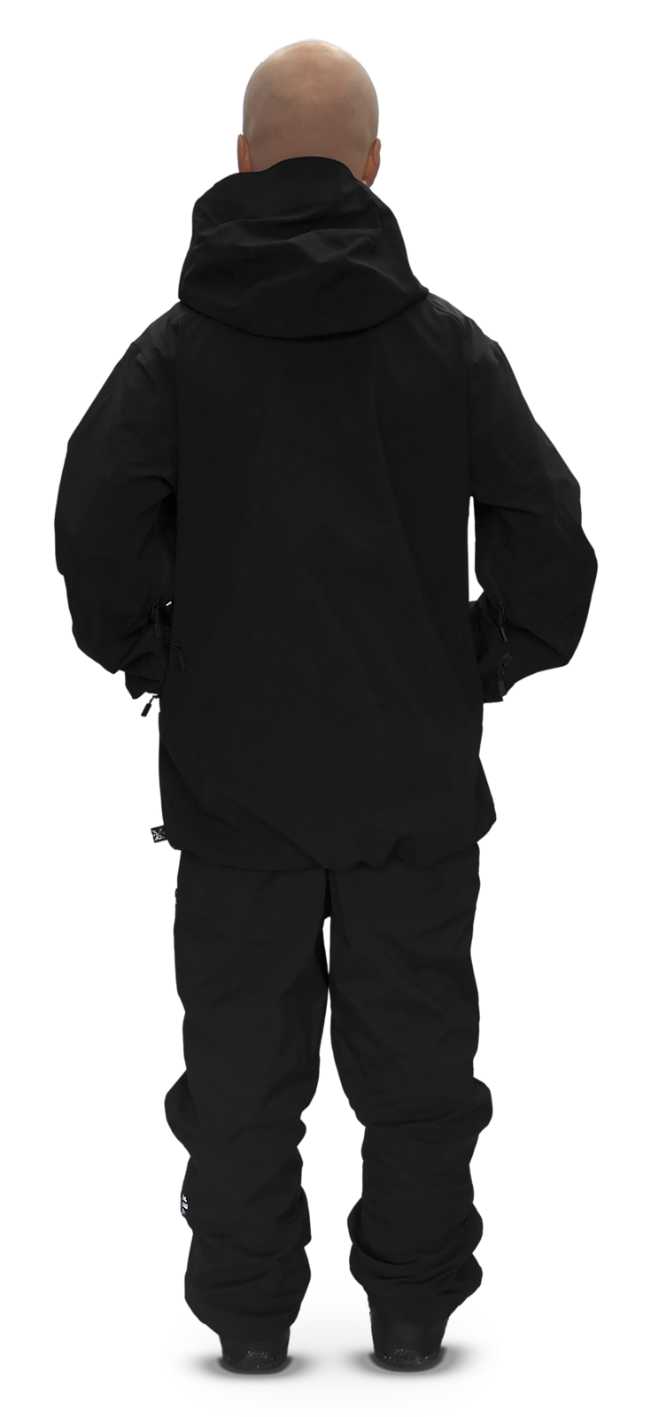 Black Focus Jacket, back
