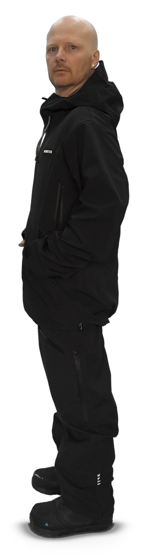 Black Focus Jacket, side view