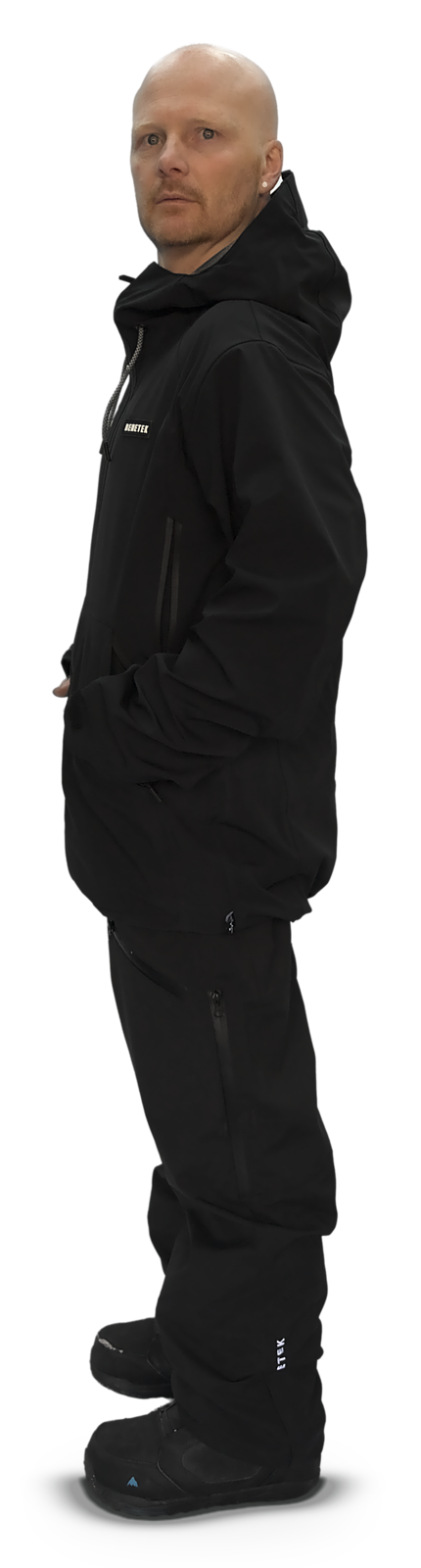 Black Focus Jacket, side