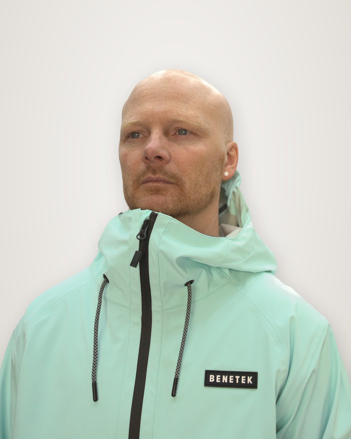 Mint Focus Jacket collar and chest patch