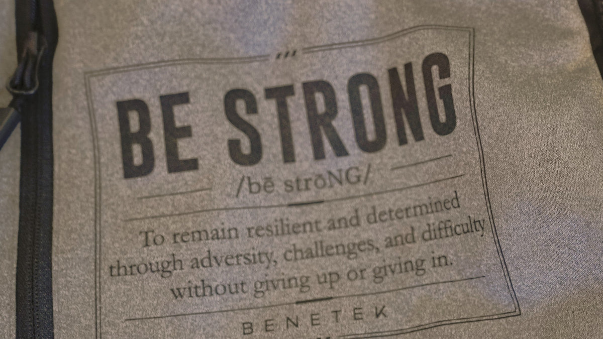 Be Strong · printed inside